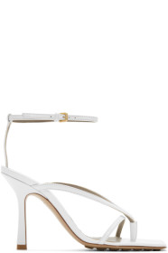 Bottega Veneta - White Stretch Sandals