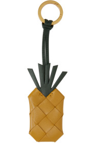 Bottega Veneta - Yellow Intrecciato Pineapple Keychain