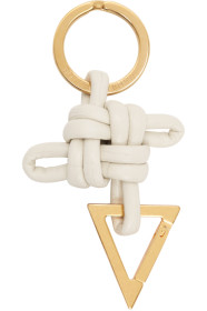 Bottega Veneta - Off-White Intrecciato Keychain