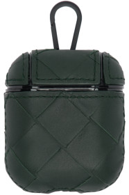 Bottega Veneta - Étui pour Airpods vert Intrecciato