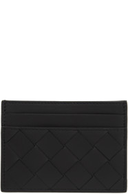 Bottega Veneta - ブラック イントレチャート クラシック カード ホルダー
