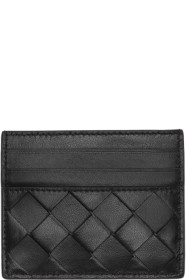 Bottega Veneta - Black Intrecciato Card Holder