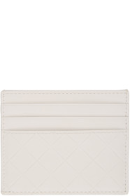 Bottega Veneta - White Intarisio Card Holder