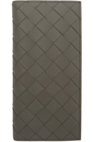 Bottega Veneta - グレー イントレチャート コンチネンタル ウォレット