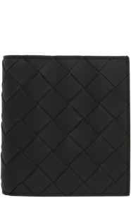 Bottega Veneta - ブラック イントレチャート スクエア ウォレット