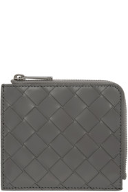 Bottega Veneta - グレー イントレチャート ジップ アラウンド ウォレット