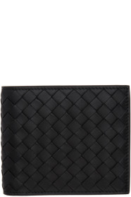 Bottega Veneta - ブラック イントレチャート バイフォールド ウォレット
