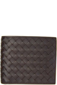 Bottega Veneta - ブラウン イントレチャート バイフォールド ウォレット