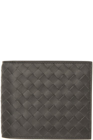 Bottega Veneta - グレー イントレチャート バイフォールド ウォレット
