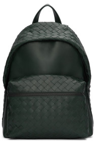 Bottega Veneta - Green Intrecciato Medium Backpack