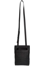 Bottega Veneta - Black Slim Tote Messenger Bag