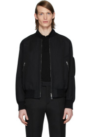 Bottega Veneta - Blouson aviateur noir Side Detail