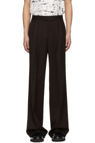Bottega Veneta - Pantalon à jambe ample brun