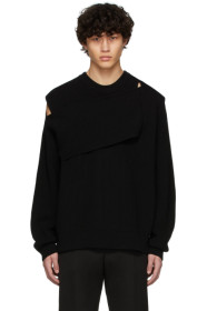Bottega Veneta - Pull en cachemire noir Intrecciato