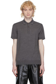 Bottega Veneta - Grey Wool Polo