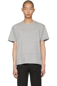 Bottega Veneta - Grey Embroidered Logo T-Shirt