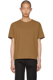 Bottega Veneta - Tan Embroidered Logo T-Shirt