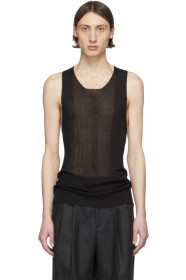 Bottega Veneta - Black Knit Tank Top
