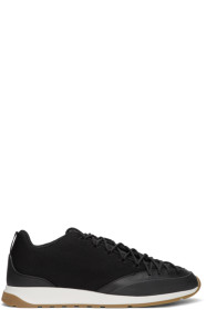 Bottega Veneta - Baskets en cuir et filet noires