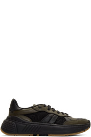 Bottega Veneta - Baskets vertes et noires Speedster