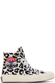 Converse - Black & Off-White Logo Play Chuck 70 High Sneakers