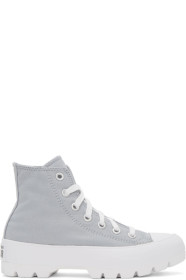 Converse - Grey Chuck Taylor All-Star Lugged High-Top Sneakers
