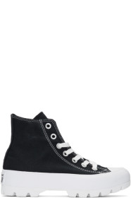 Converse - Black & White CTAS Lugged Hi Sneakers