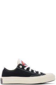 Converse - Black & Off-White Logo Play Chuck 70 Sneakers