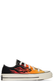 Converse - Black & Red Flame Chuck 70 Low Sneakers