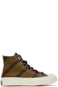 Converse - Tan & Burgundy Chuck 70 High Sneakers
