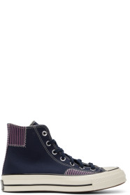Converse - Navy Nautical Prep Chuck 70 High Sneakers