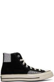 Converse - Black & Grey Suede Chuck High Sneakers