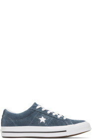 Converse - Navy & White Suede One Star OX Sneakers