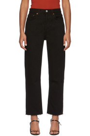 Re/Done - Black Stove Pipe Jeans