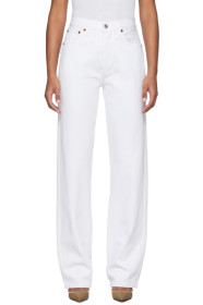 Re/Done - Jean blanc High-Rise Loose