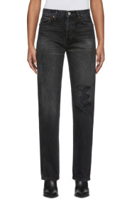 Re/Done - Jean noir High-Rise Loose