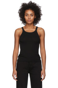 Re/Done - Black Ribbed Tank Top