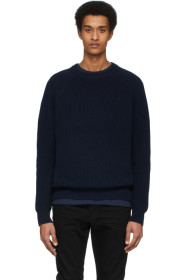 Re/Done - Navy Fisherman Sweater