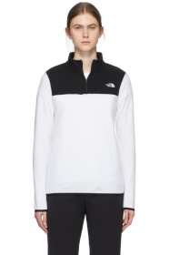 The North Face - ホワイト & ブラック TKA グレイシア クォータージップ セーター