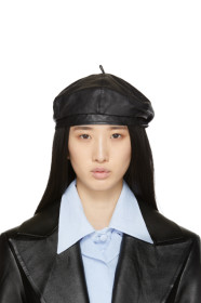 Our Legacy - Black Leather Beret