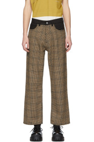 Our Legacy - Beige & Brown Highgate Houndstooth Trousers
