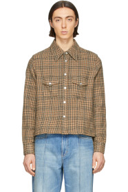 Our Legacy - Brown Shrunken Frontier Shirt