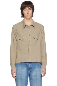 Our Legacy - Beige Shrunken Frontier Shirt