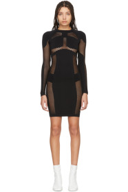 Unravel - Robe sans coutures noire Knit