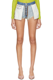 Unravel - Short en denim indigo Reversed