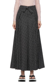 Issey Miyake - Black Crossword Trousers