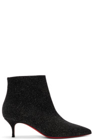 Christian Louboutin - 黑色 So Kate 55 闪粉踝靴