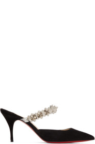 Christian Louboutin - Black & Silver Planet Choc 80 Heels
