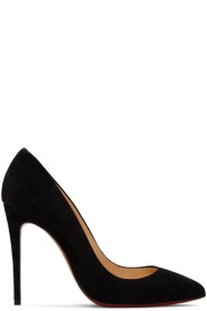 Christian Louboutin - 黑色 Pigalle 绒面革高跟鞋