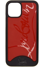 Christian Louboutin - Étui pour iPhone 11 noir et rouge Loubiphone Sneakers